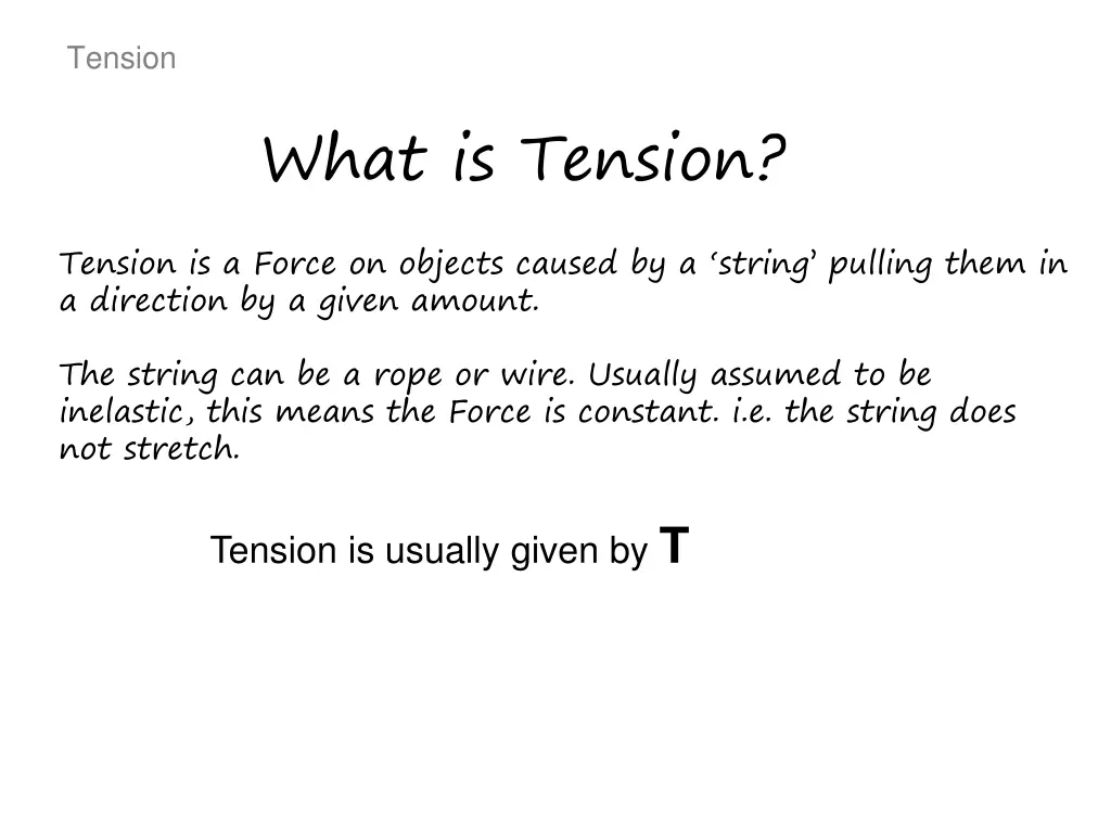tension