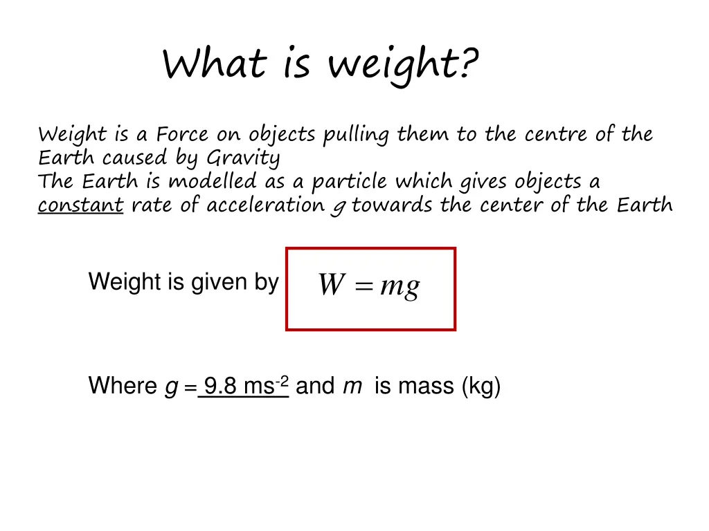 what is weight