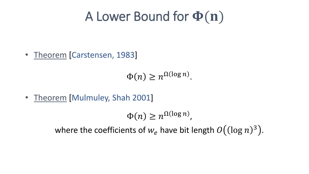 a lower bound for a lower bound for