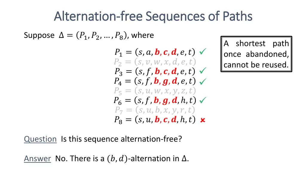 alternation alternation free sequences of paths 2
