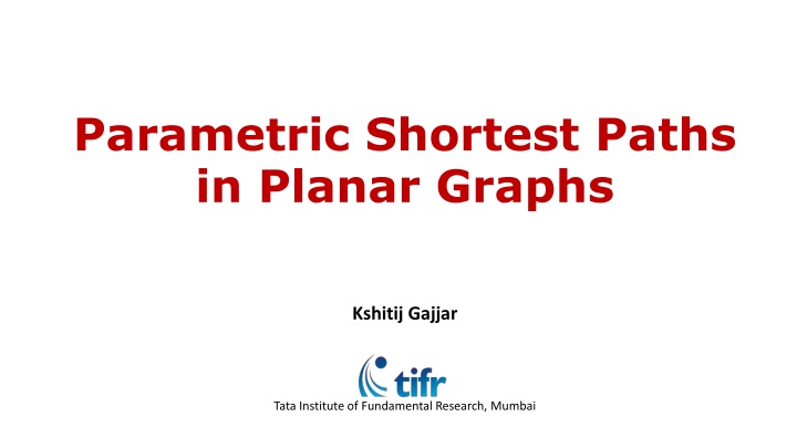 parametric shortest paths in planar graphs