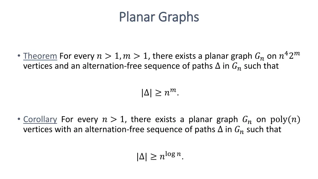 planar graphs planar graphs 2