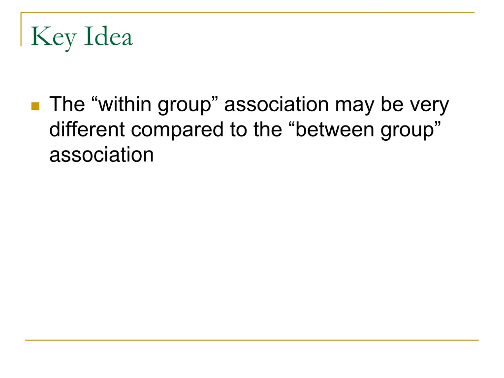 key idea