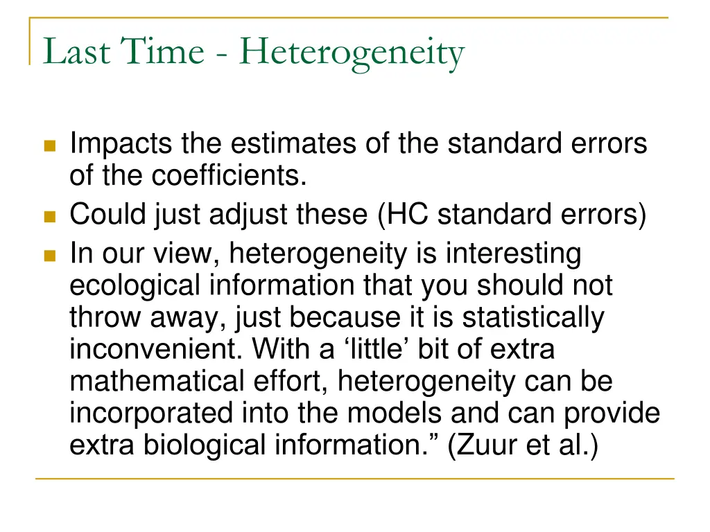 last time heterogeneity 1
