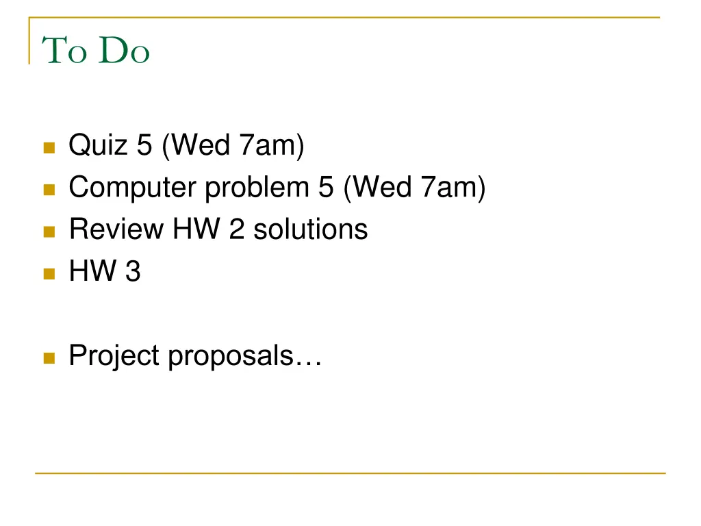 to do