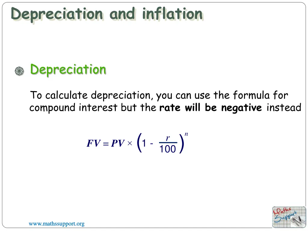 depreciation and inflation 2
