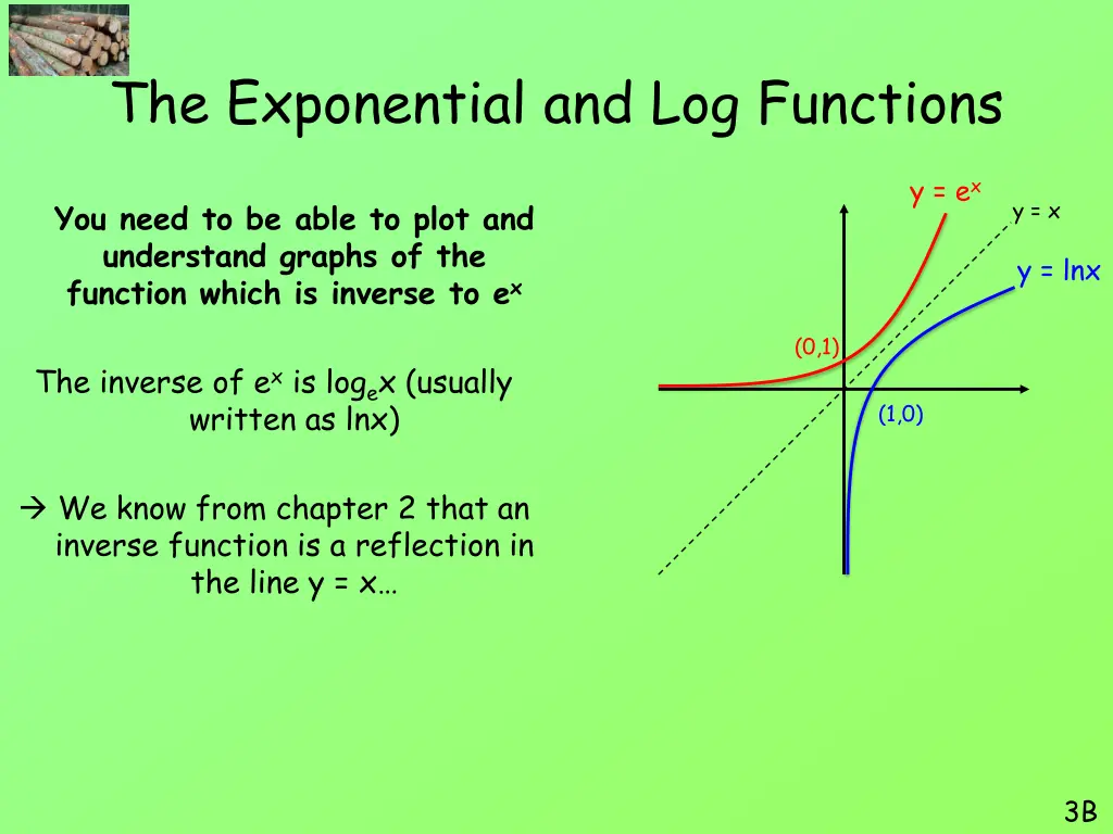 the exponential and log functions 26