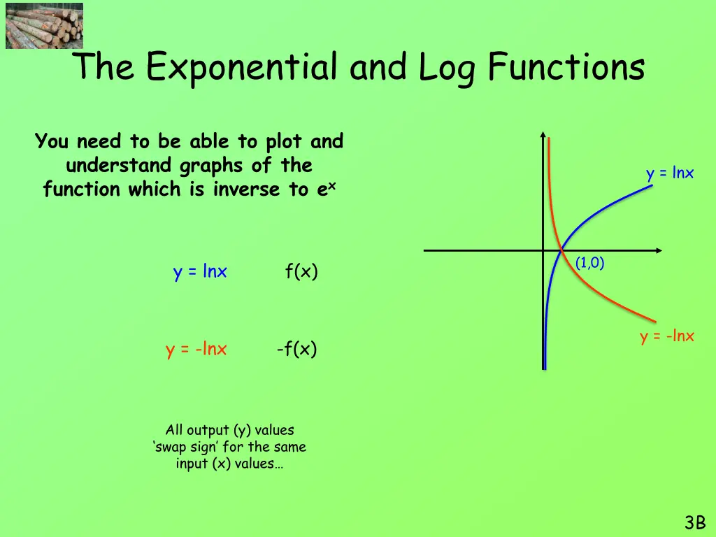 the exponential and log functions 29
