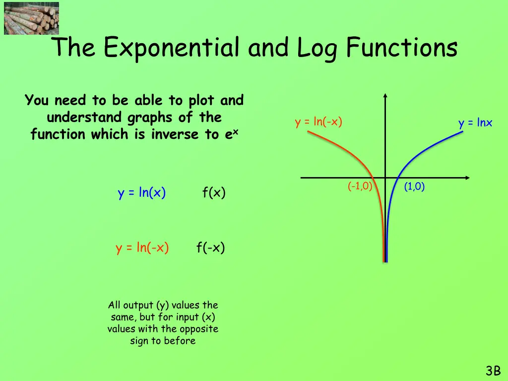 the exponential and log functions 32