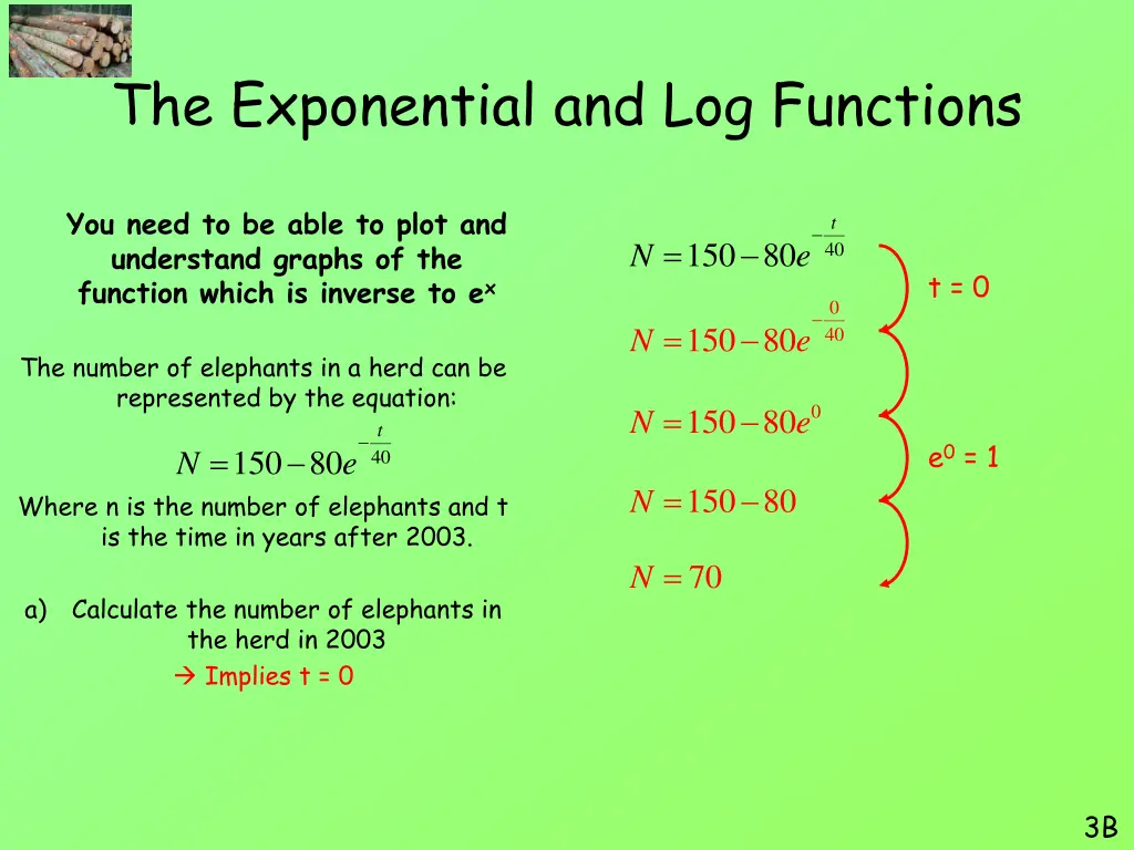 the exponential and log functions 35