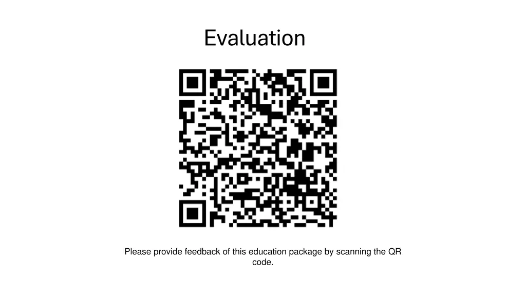 evaluation
