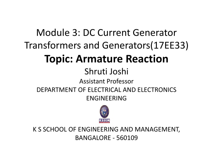 module 3 dc current generator transformers