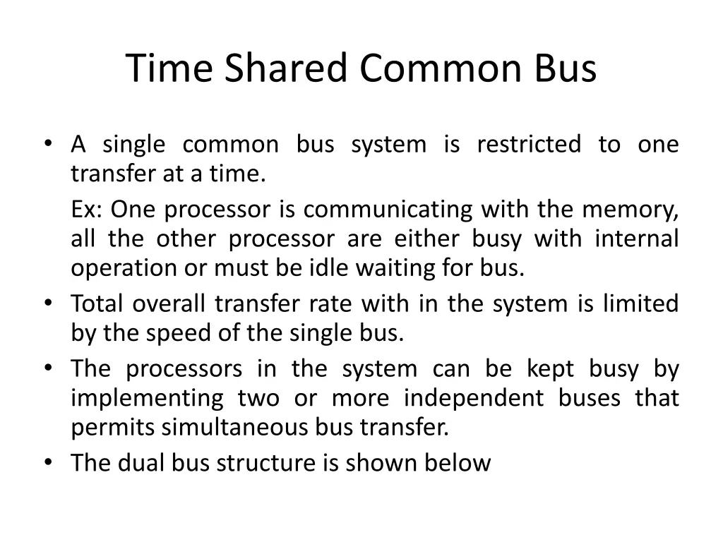time shared common bus 2