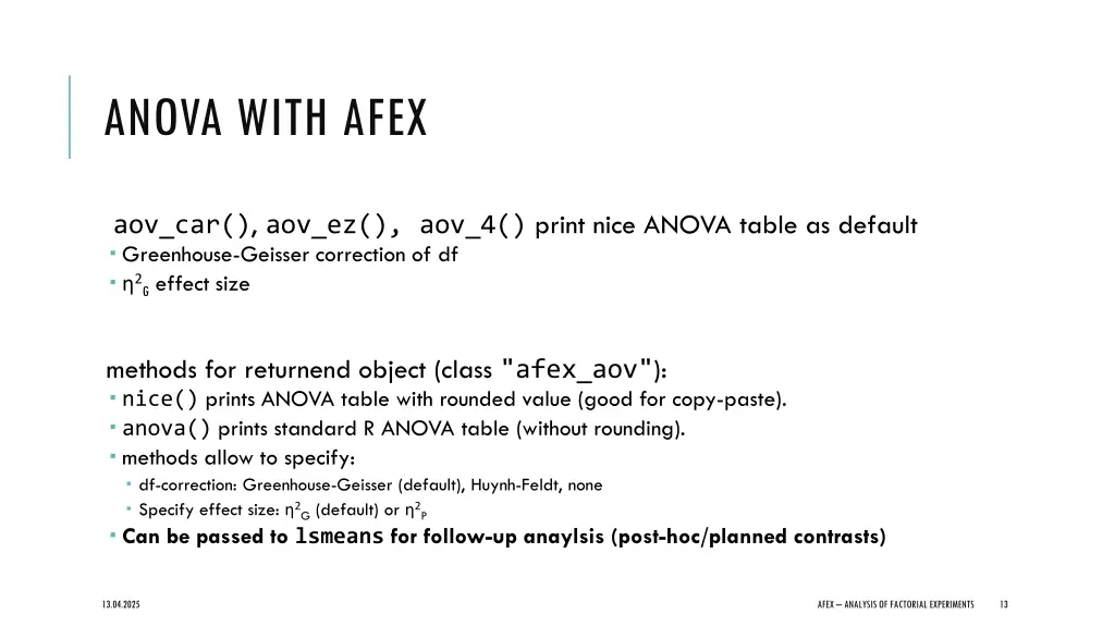 anova with afex