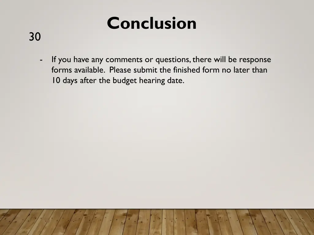 conclusion