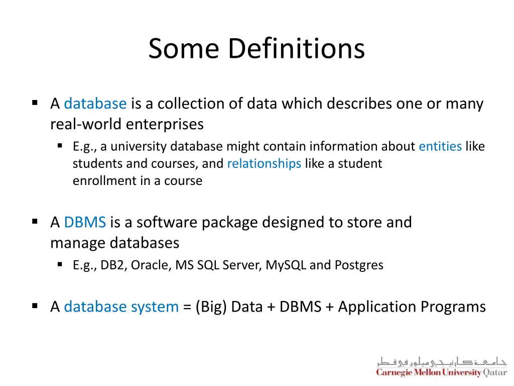 some definitions