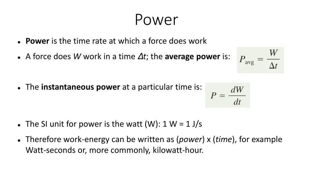 power