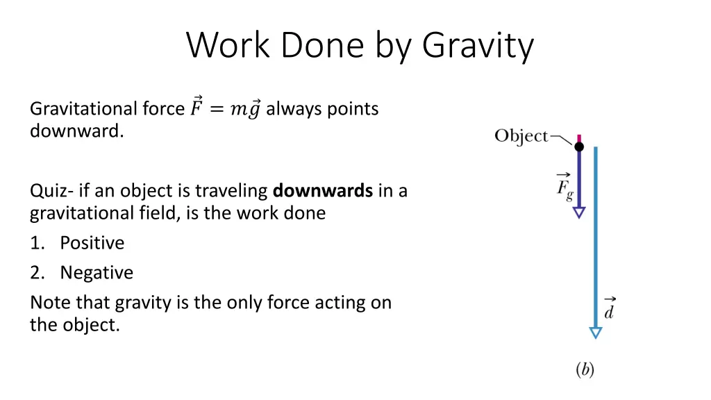 work done by gravity