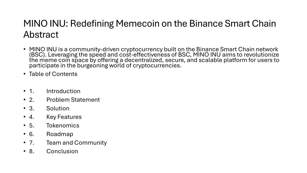 mino inu redefining memecoin on the binance smart