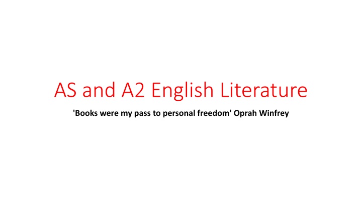 as and a2 english literature