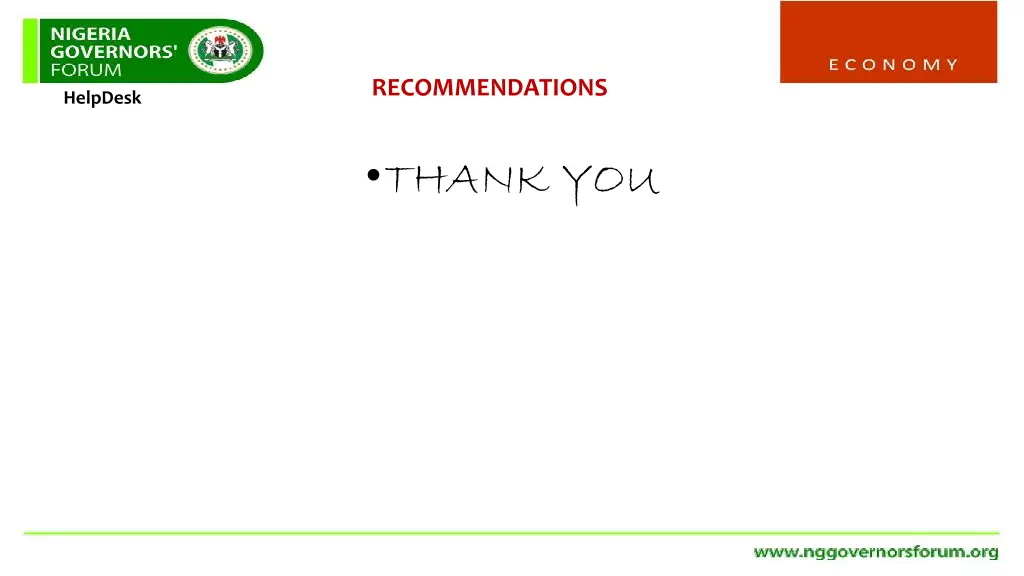 recommendations 1