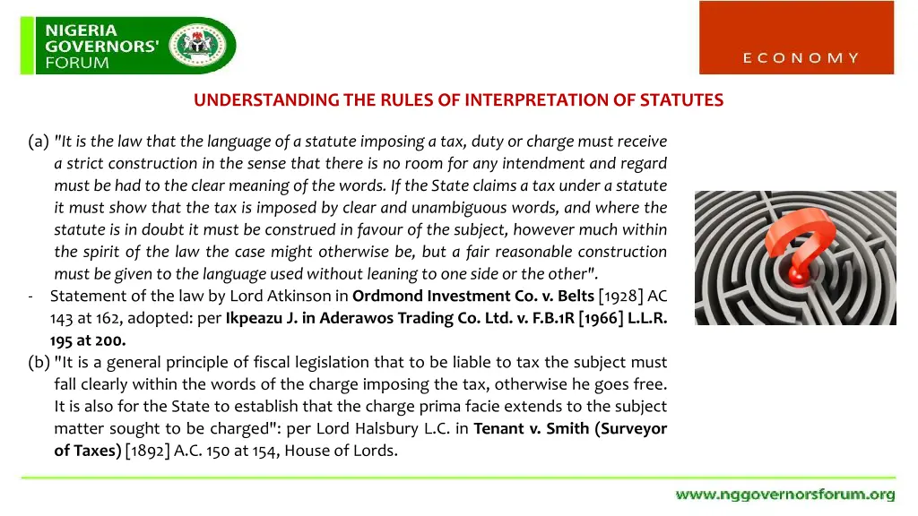 understanding the rules of interpretation