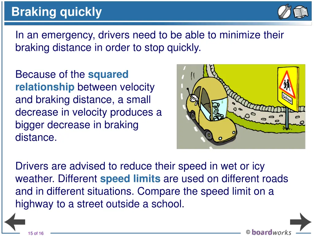 braking quickly