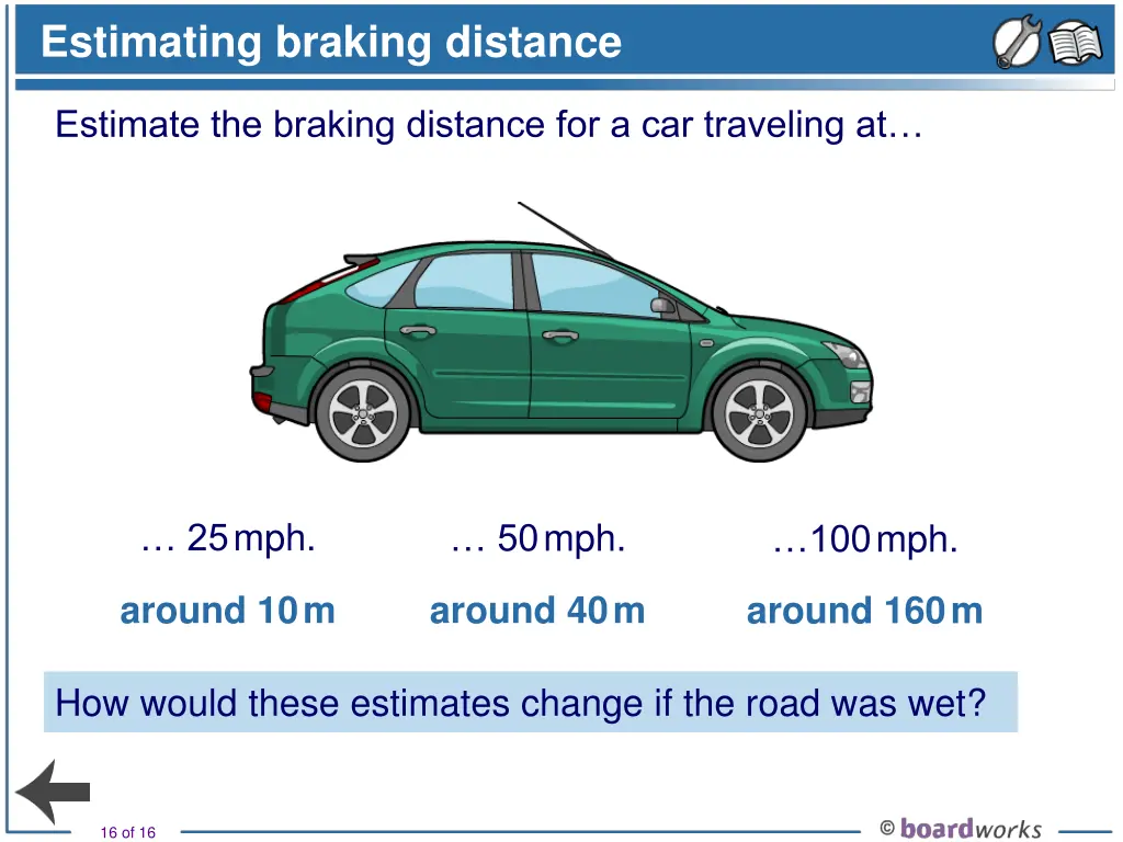 estimating braking distance