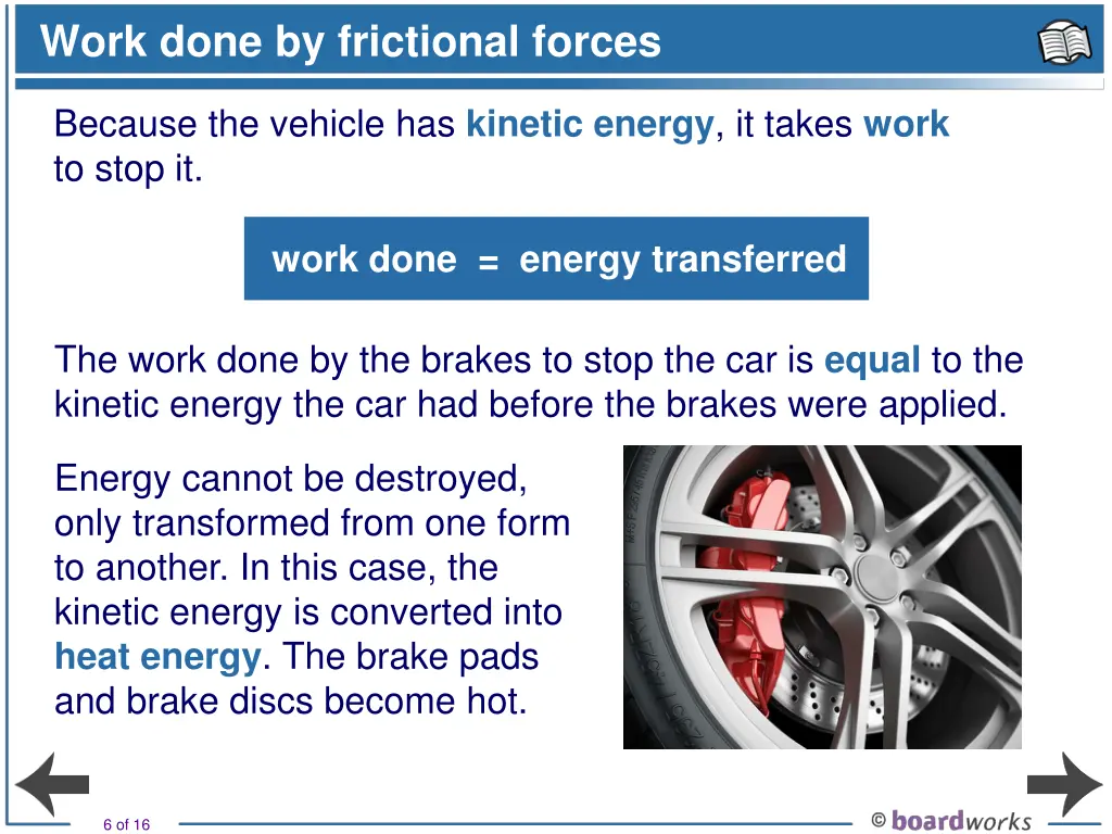 work done by frictional forces