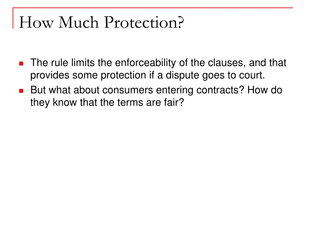 how much protection