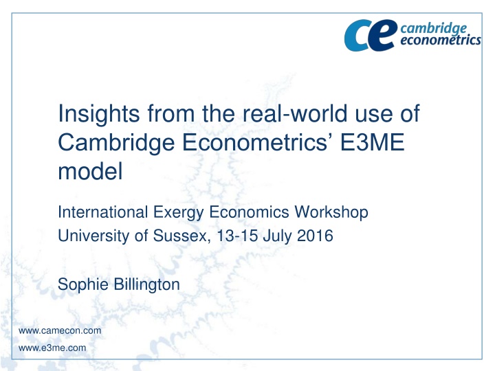 insights from the real world use of cambridge