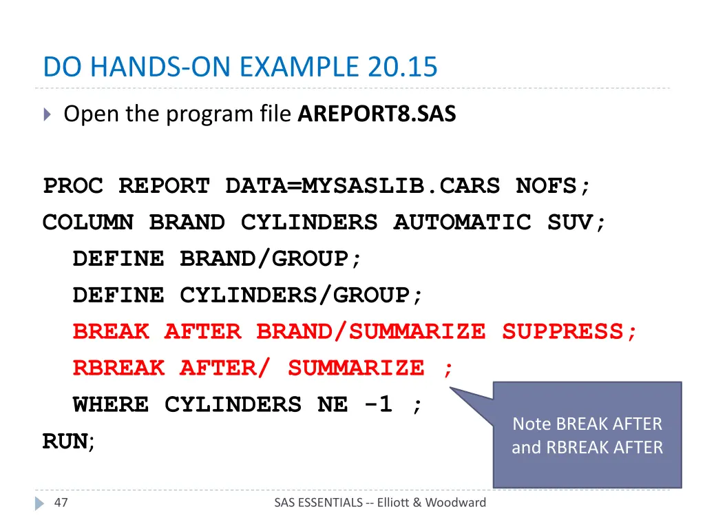 do hands on example 20 15