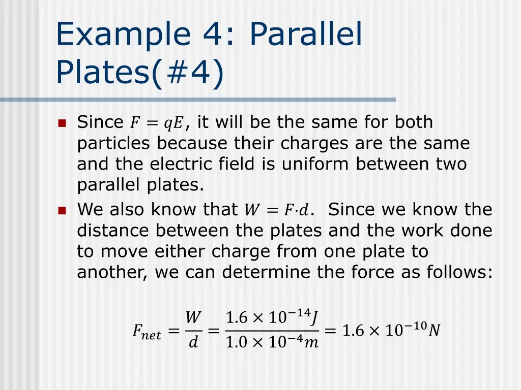 example 4 parallel plates 4