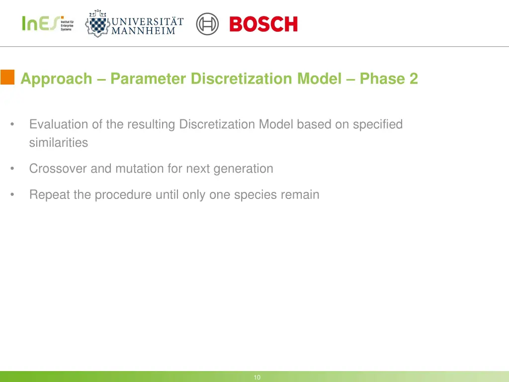 approach parameter discretization model phase 2 1