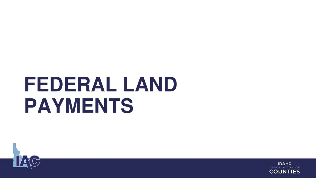 federal land payments