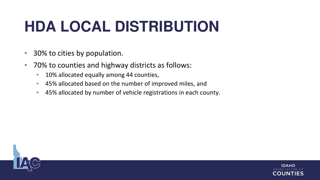 hda local distribution