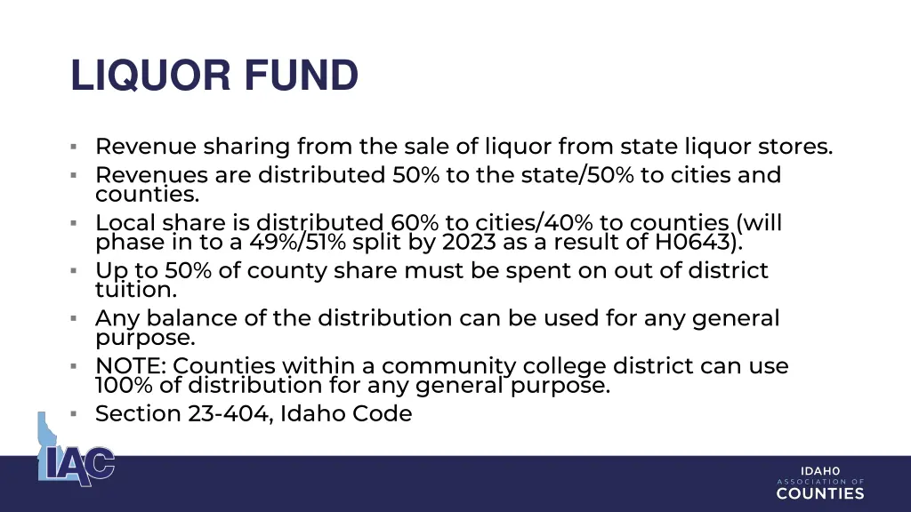 liquor fund