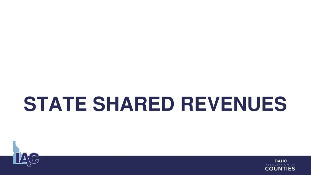 state shared revenues