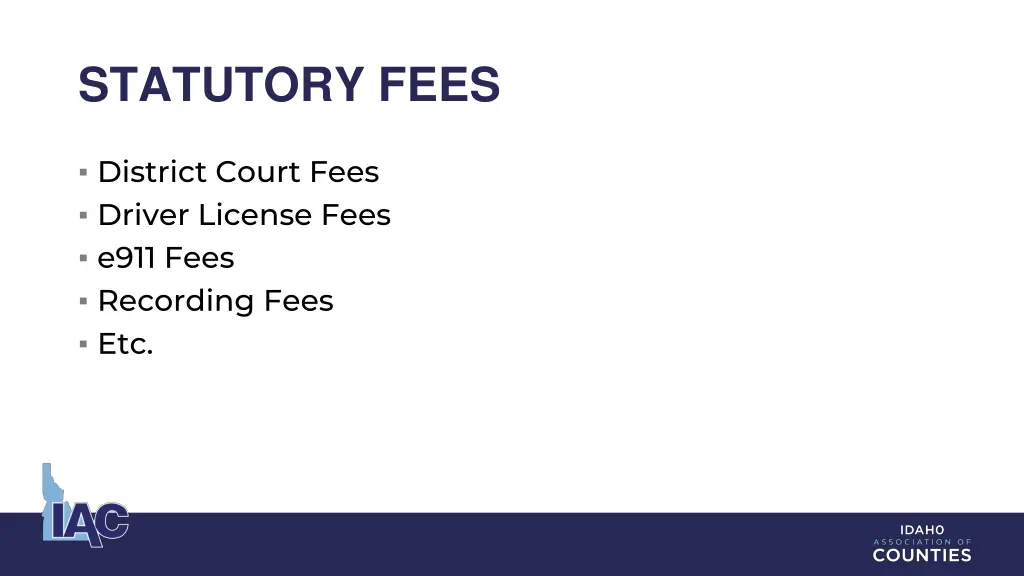 statutory fees