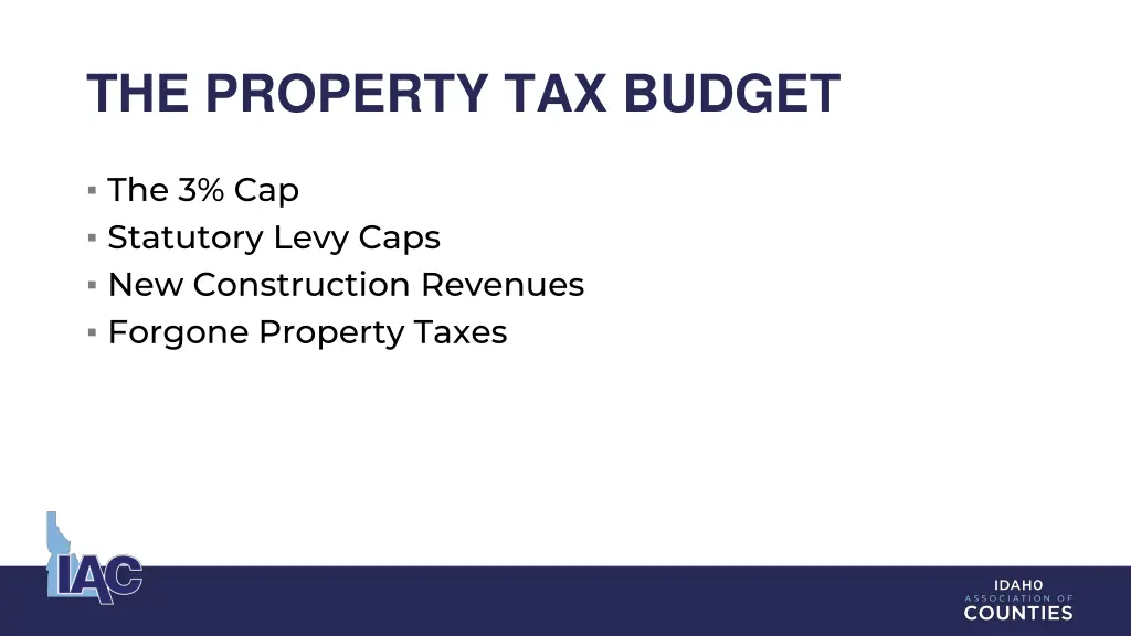 the property tax budget