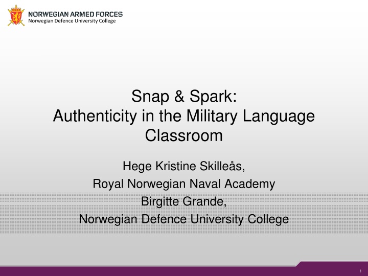 norwegian defence university college