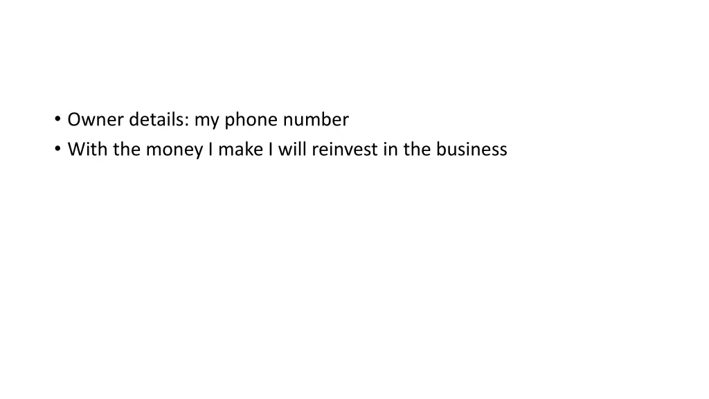 owner details my phone number with the money