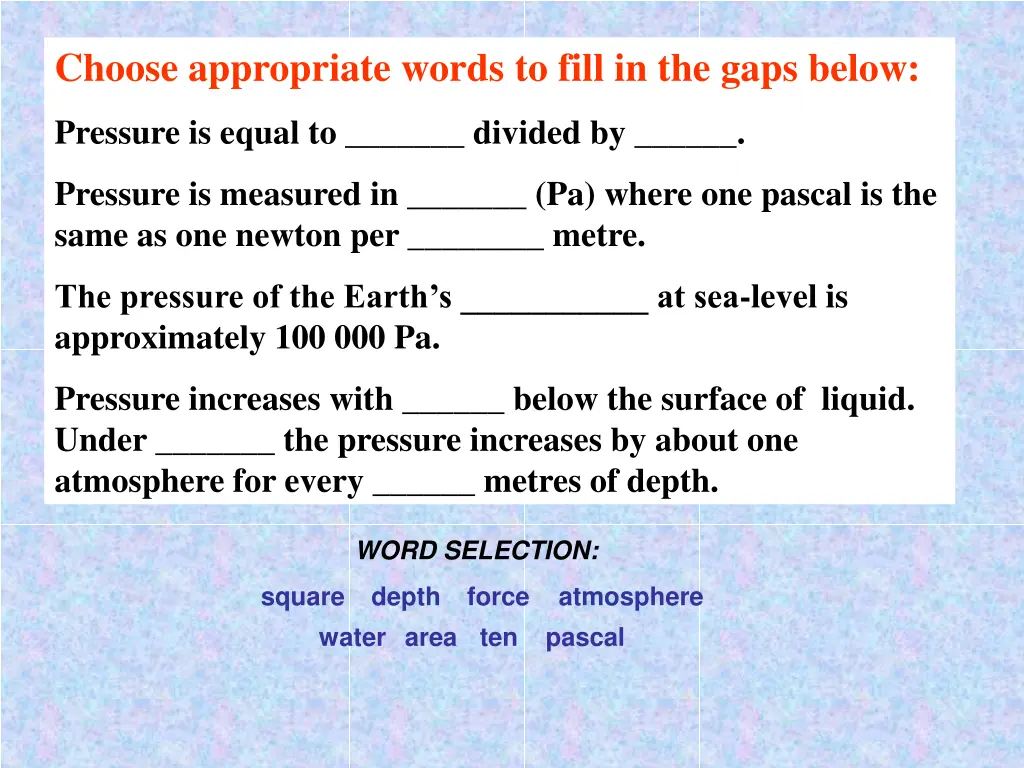 choose appropriate words to fill in the gaps below 1