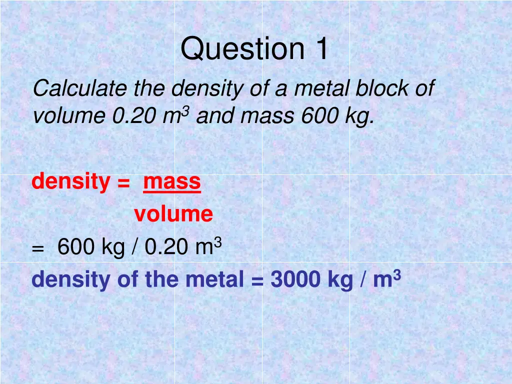 question 1 1