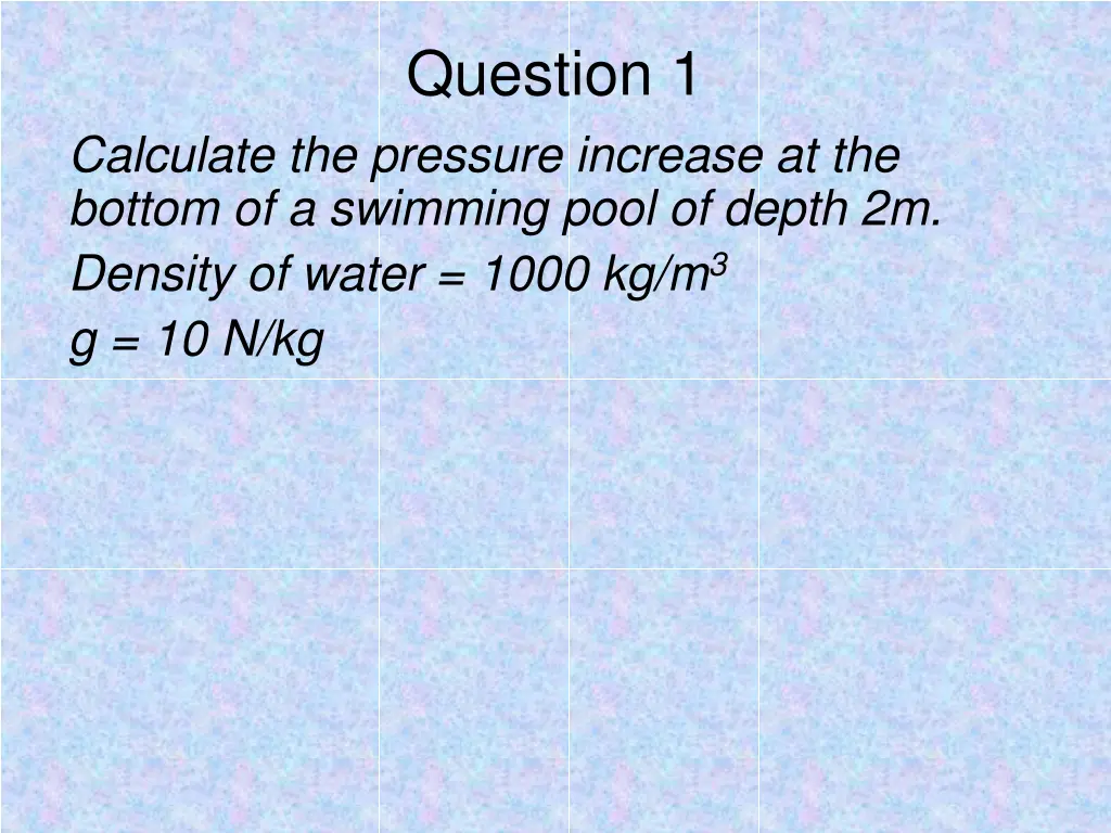 question 1 3