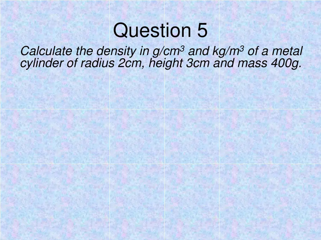 question 5