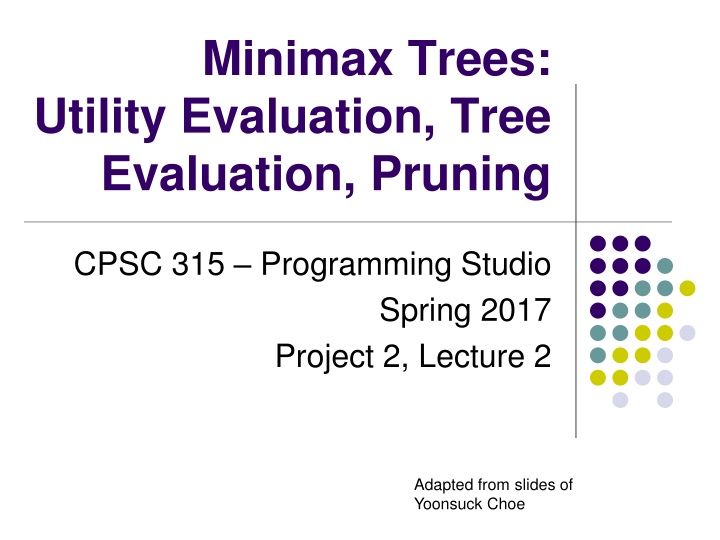 minimax trees utility evaluation tree evaluation