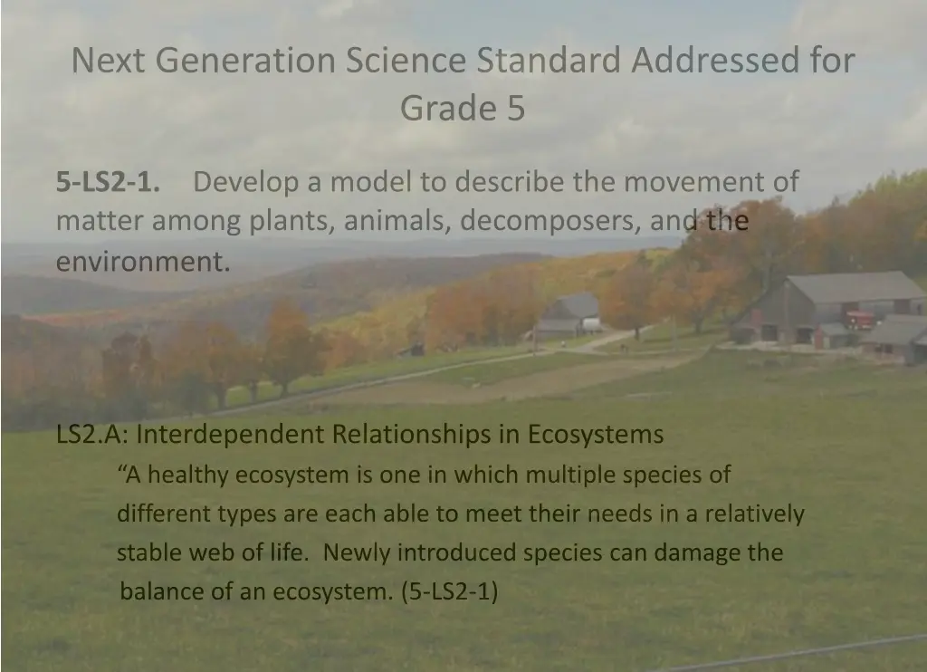 next generation science standard addressed