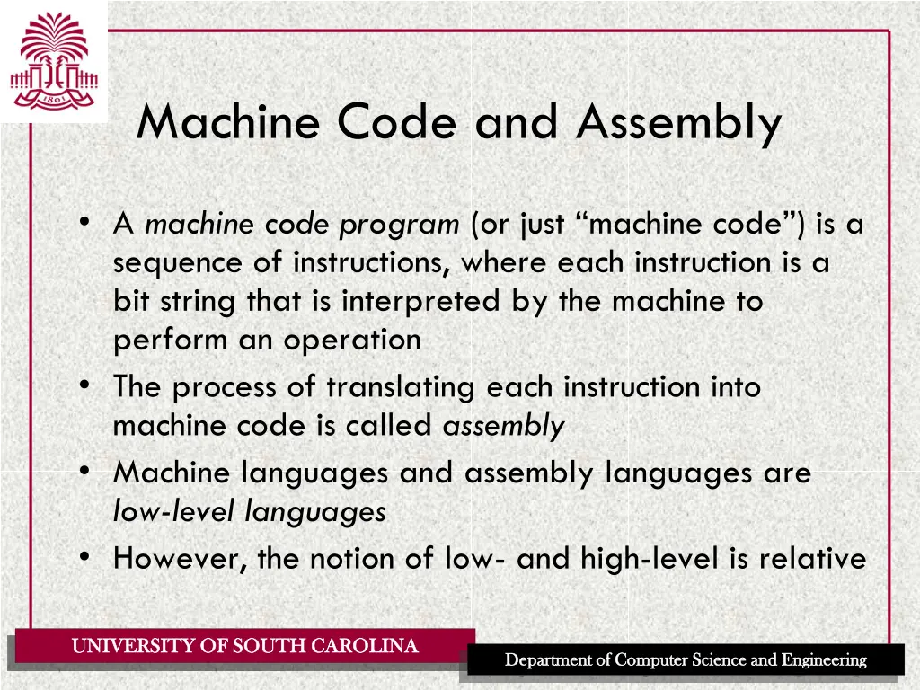 machine code and assembly