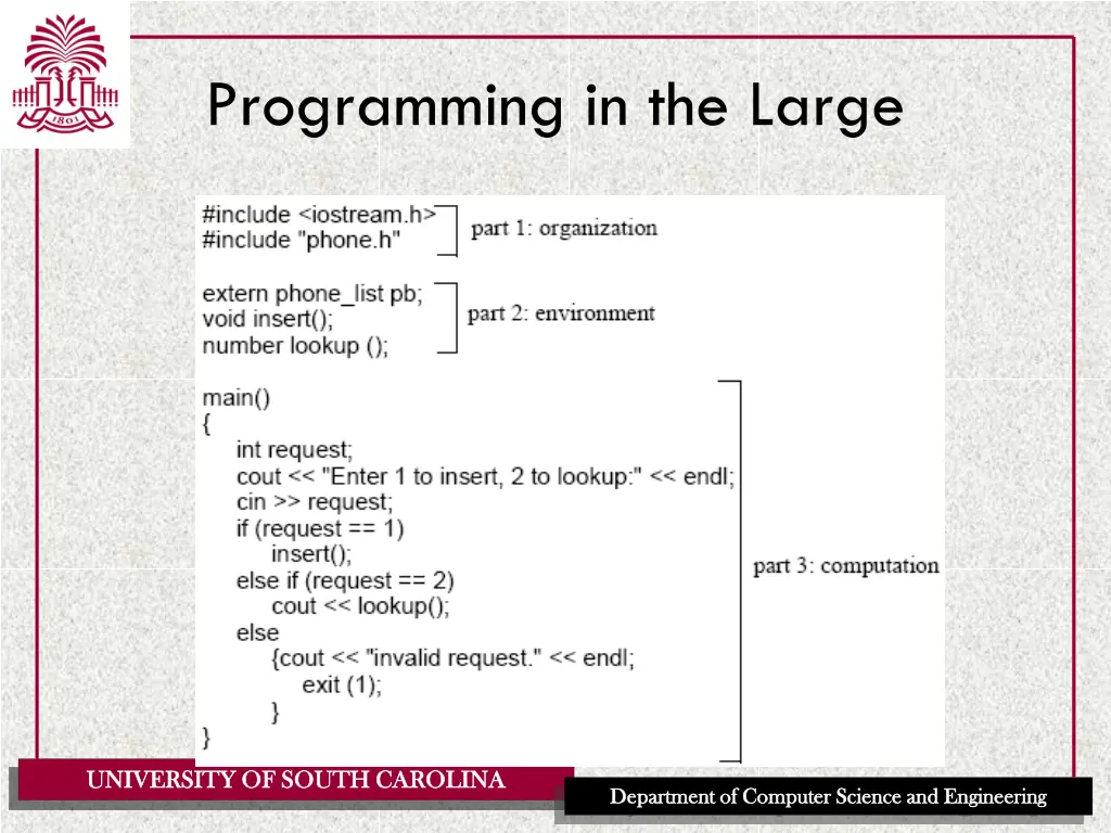 programming in the large